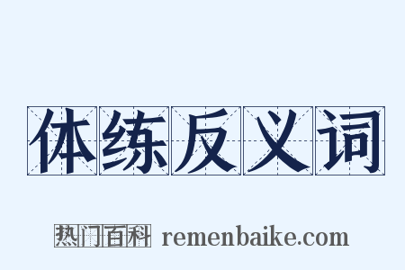 体练反义词是什么意思的图片